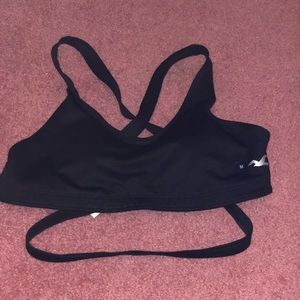 Black Strappy Sports Bra